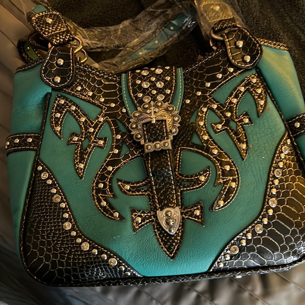 P&G Collection Embroidered Purse